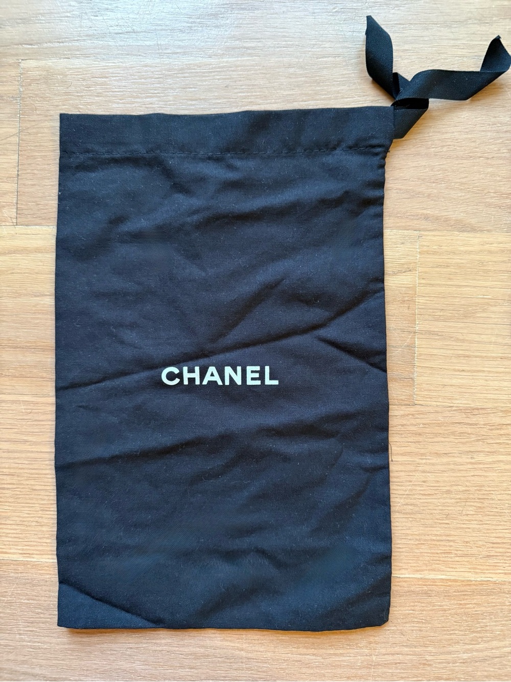 CHANEL Black Drawstring Dust Bag